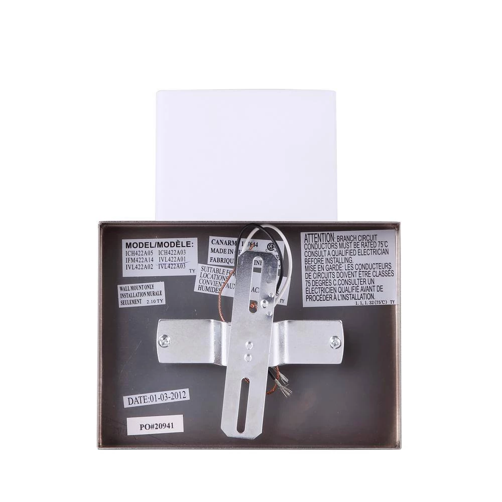 Palmer 6.25 in. Brushed Nickel Sconce with Opal Glass Shade by CANARM 7 Palmer 6.25 in. Brushed Nickel Sconce with Opal Glass Shade by CANARM - Image 7