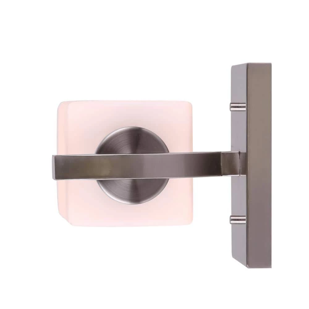 Palmer 6.25 in. Brushed Nickel Sconce with Opal Glass Shade by CANARM 6 Palmer 6.25 in. Brushed Nickel Sconce with Opal Glass Shade by CANARM - Image 6