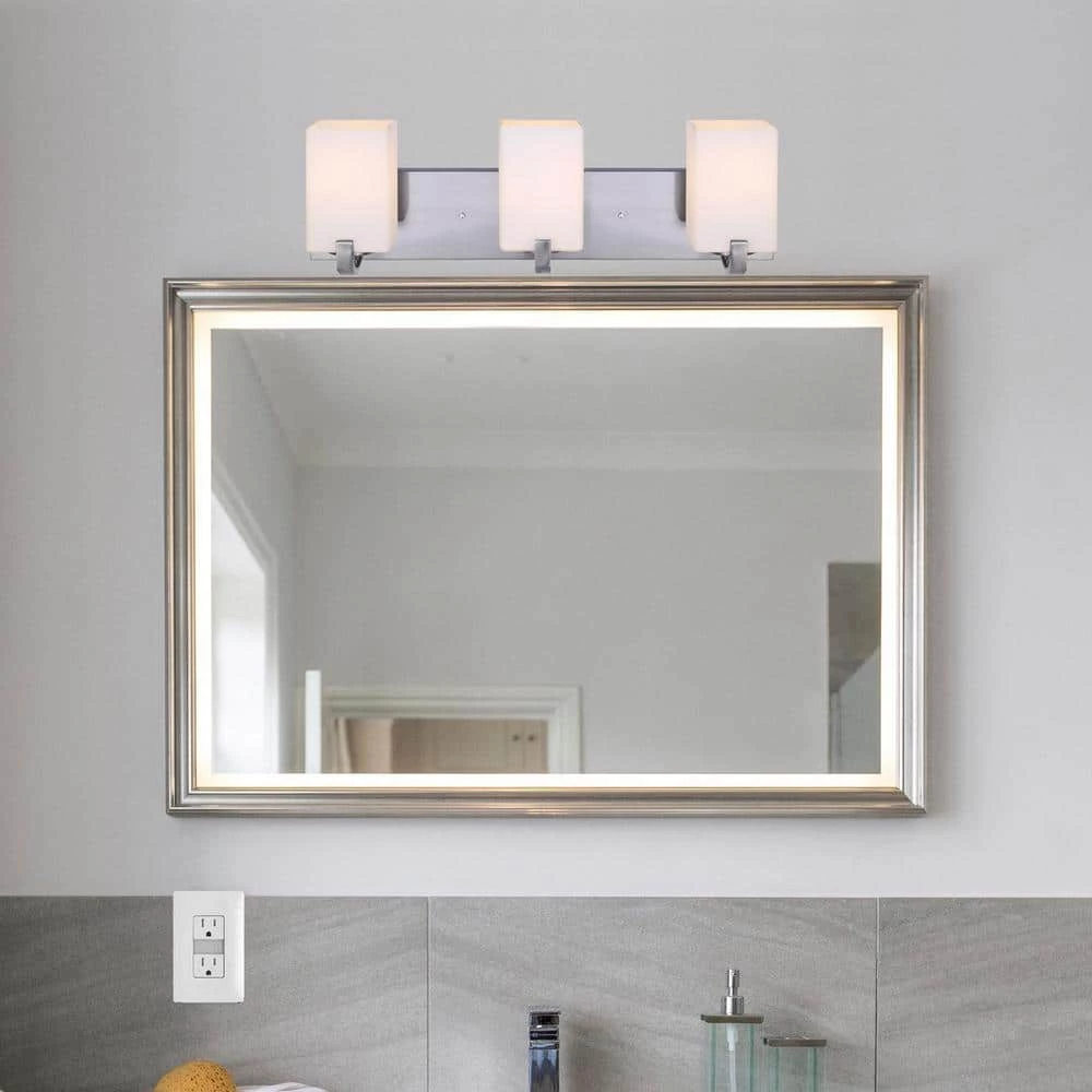 Palmer 3-Light Brushed Nickel Bath Light by CANARM 5 Palmer 3-Light Brushed Nickel Bath Light by CANARM - Image 5