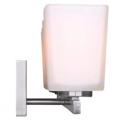 Hartley 4-Light Brushed Nickel Vanity Light with Flat Opal Glass by CANARM -HINKLEY || CANARM Shop brushed nickel canarm vanity lighting ivl472a04bn 1f 1000