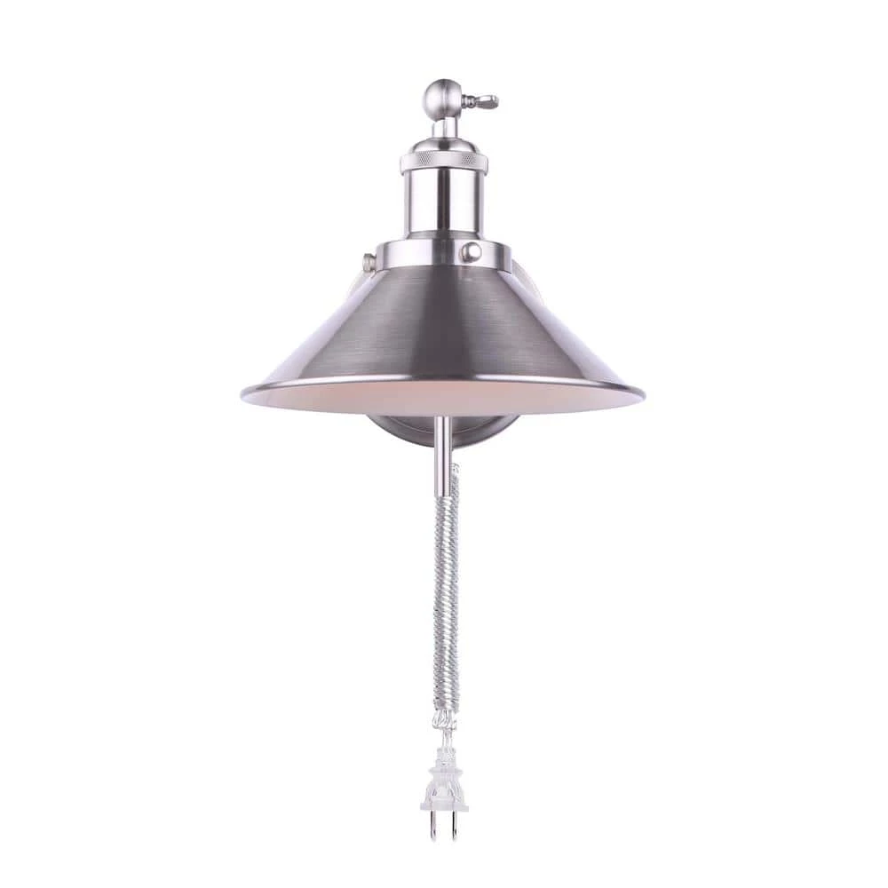 Tally 1-Light Brushed Nickel Swing Arm Light by CANARM 2 Tally 1-Light Brushed Nickel Swing Arm Light by CANARM - Image 2