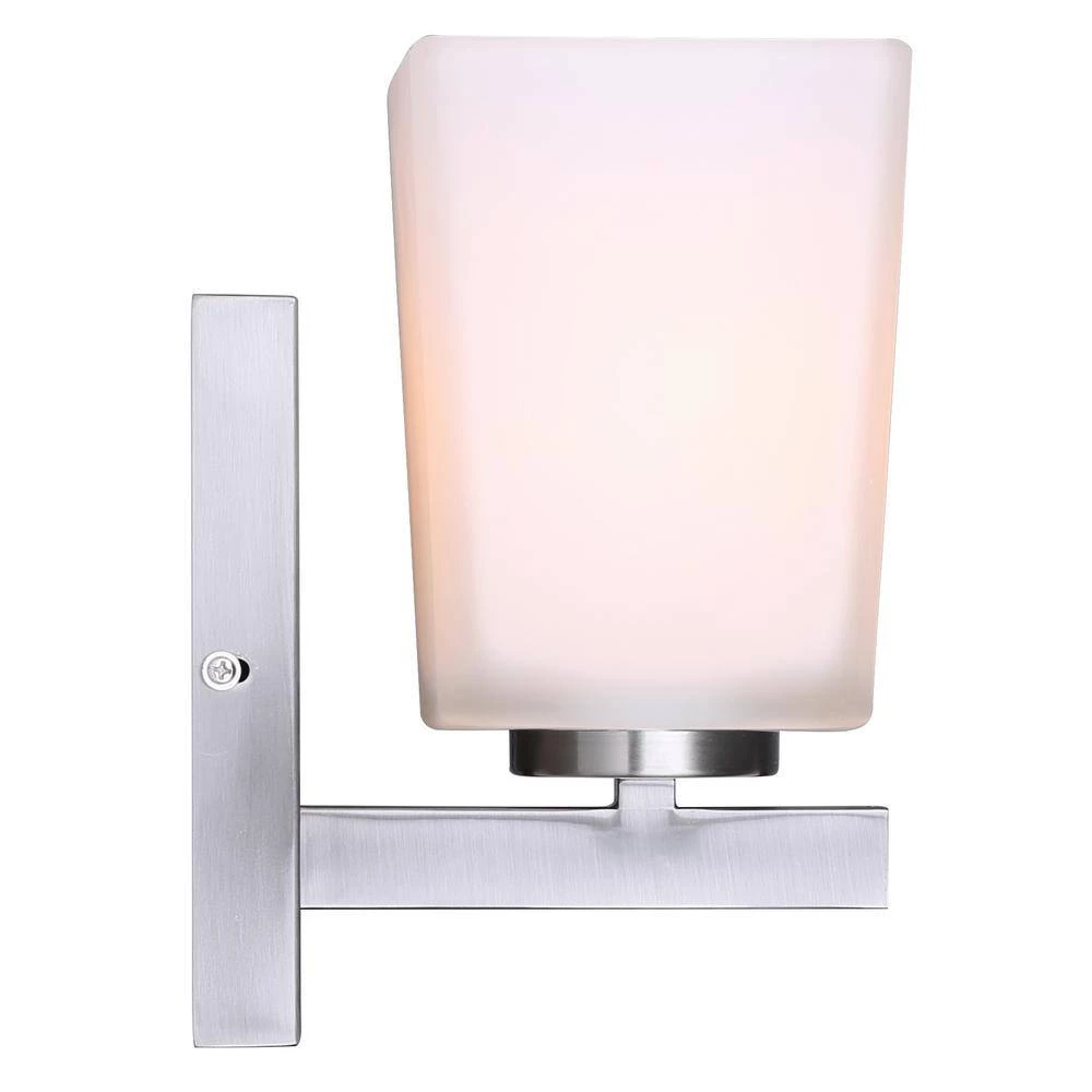 Hartley 1-Light Brushed Nickel Sconce by CANARM 4 Hartley 1-Light Brushed Nickel Sconce by CANARM - Image 4