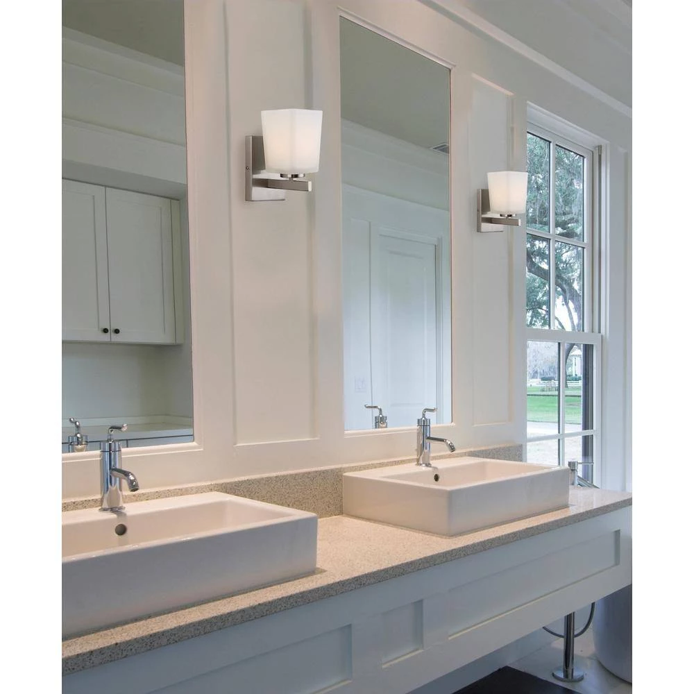 Hartley 1-Light Brushed Nickel Sconce by CANARM 7 Hartley 1-Light Brushed Nickel Sconce by CANARM - Image 7