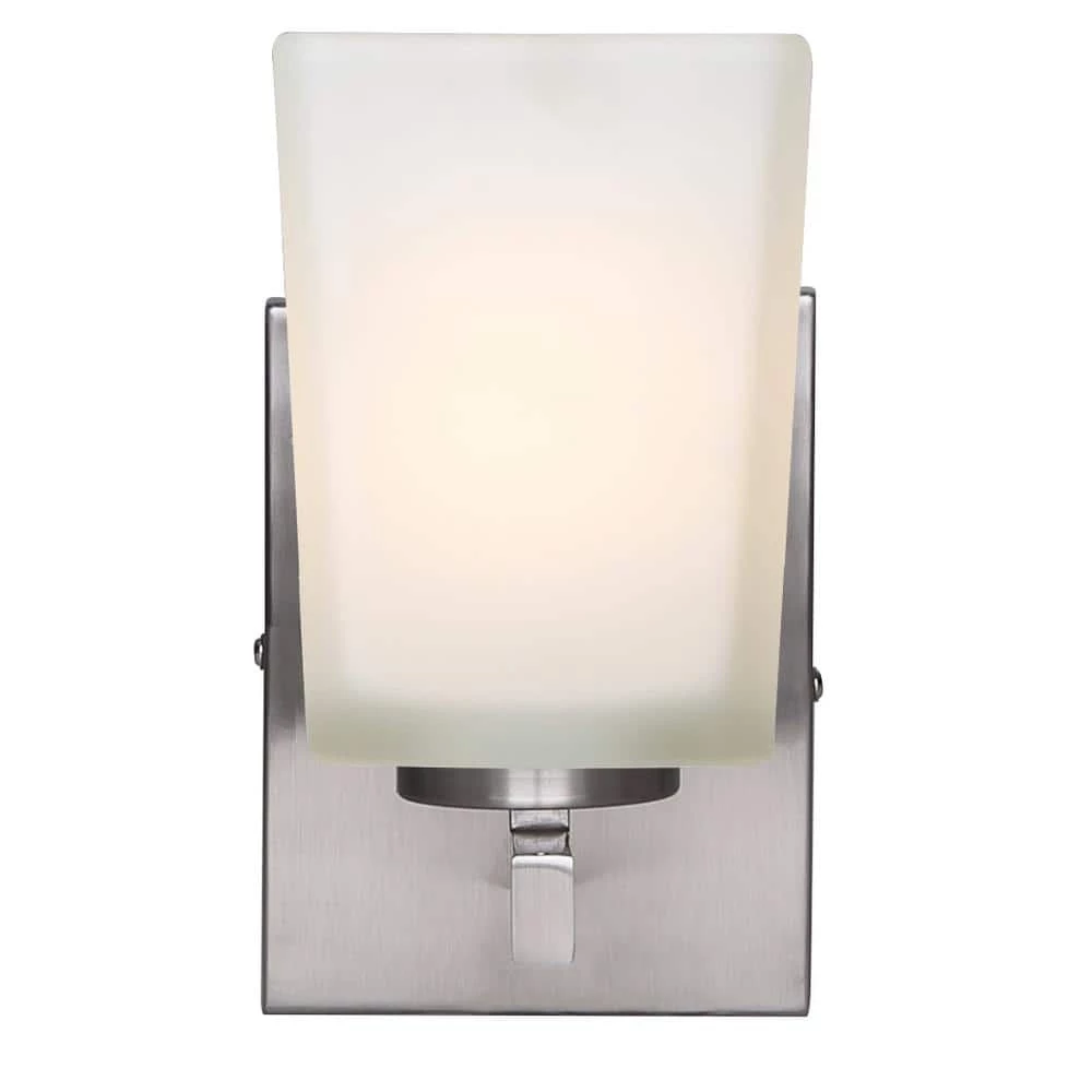Hartley 1-Light Brushed Nickel Sconce by CANARM 2 Hartley 1-Light Brushed Nickel Sconce by CANARM - Image 2
