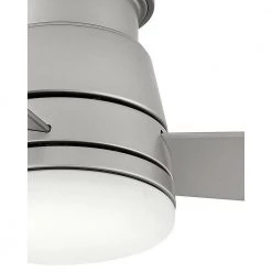 Trey 44 in. Integrated LED Indoor/Outdoor Brushed Nickel Ceiling Fan with Wall Switch by HINKLEY 7 Trey 44 in. Integrated LED Indoor/Outdoor Brushed Nickel Ceiling Fan with Wall Switch by HINKLEY -HINKLEY || CANARM Shop brushed nickel hinkley ceiling fans with lights 902744fbn lwd 1f 1000