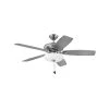 HIGHLAND ILLUMINATED 52 in. Indoor Brushed Nickel Ceiling Fan Pull Chain by HINKLEY