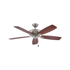 HIGHLAND 52 in. Indoor Brushed Nickel Ceiling Fan Pull Chain by HINKLEY 11 HIGHLAND 52 in. Indoor Brushed Nickel Ceiling Fan Pull Chain by HINKLEY -HINKLEY || CANARM Shop brushed nickel hinkley ceiling fans without lights 904152fbn nia 1f 1000