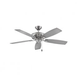 HIGHLAND 52 in. Indoor Brushed Nickel Ceiling Fan Pull Chain by HINKLEY