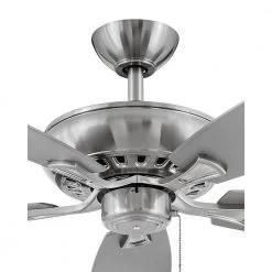 HIGHLAND 52 in. Indoor Brushed Nickel Ceiling Fan Pull Chain by HINKLEY 9 HIGHLAND 52 in. Indoor Brushed Nickel Ceiling Fan Pull Chain by HINKLEY -HINKLEY || CANARM Shop brushed nickel hinkley ceiling fans without lights 904152fbn nia c3 1000