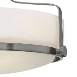 Harper 14.5 in. 3-Light Brushed Nickel Semi-Flush Mount by HINKLEY -HINKLEY || CANARM Shop brushed nickel hinkley flush mount lights 3641bn 4f 1000