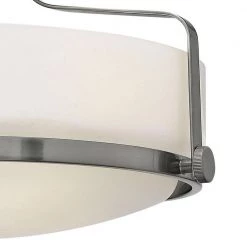 Harper 14.5 in. LED-Light Brushed Nickel LED Semi-Flush Mount by HINKLEY -HINKLEY || CANARM Shop brushed nickel hinkley flush mount lights 3641bn led 4f 1000