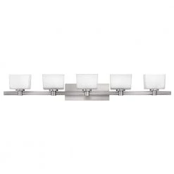 Taylor 45 in. 5-Light Brushed Nickel Vanity Light by HINKLEY