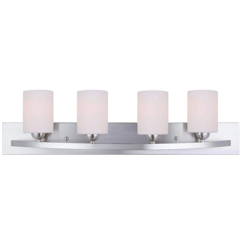 Hampton 4-Light Brushed Pewter Bath Light by CANARM 2 Hampton 4-Light Brushed Pewter Bath Light by CANARM - Image 2