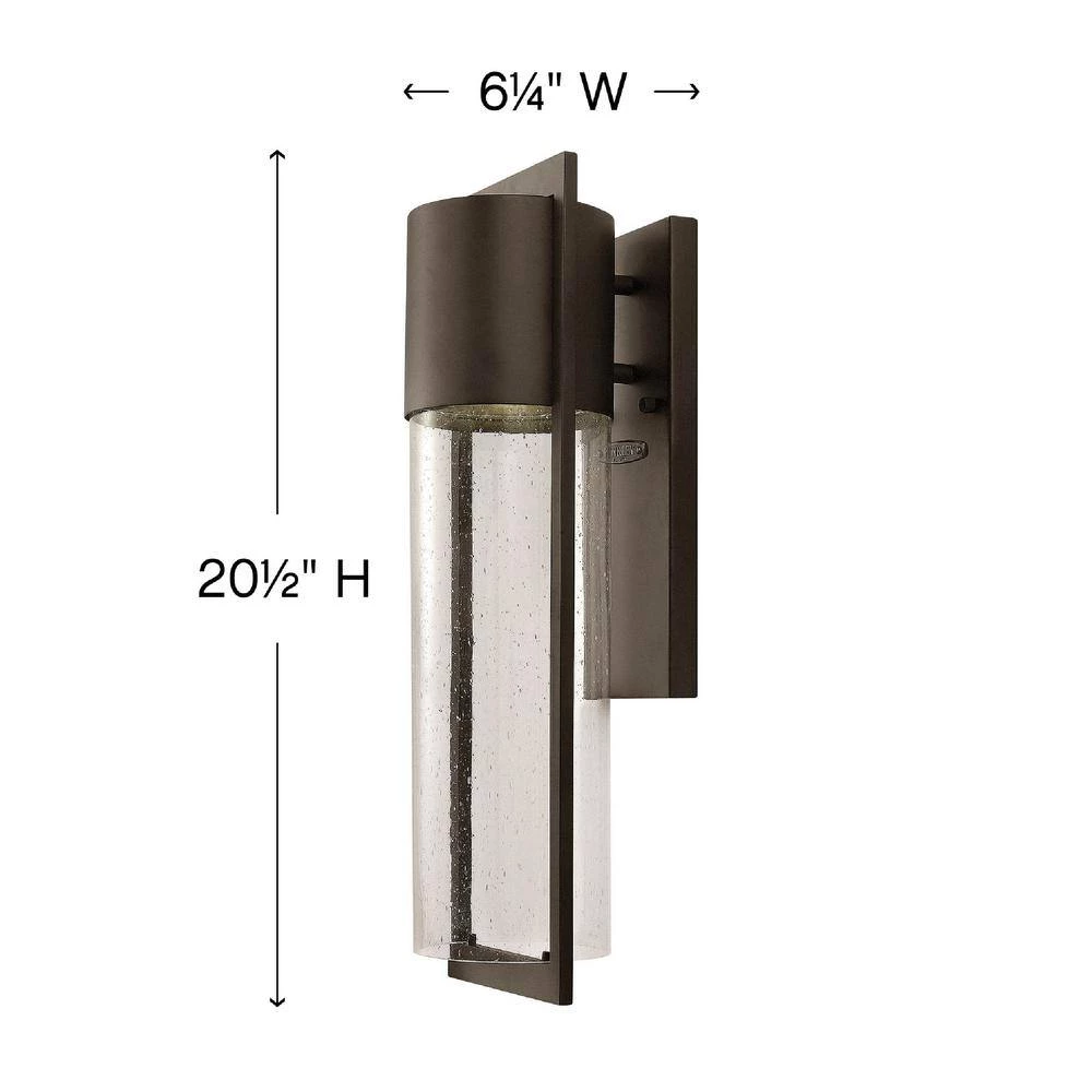Shelter 1-Light Buckeye Bronze Outdoor Wall Lantern Sconce by HINKLEY 2 Shelter 1-Light Buckeye Bronze Outdoor Wall Lantern Sconce by HINKLEY - Image 2