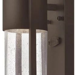 Shelter Buckeye Bronze Outdoor LED Wall Cylinder Light with Dark Sky by HINKLEY -HINKLEY || CANARM Shop buckeye bronze hinkley outdoor sconces 1325kz led 4f 1000
