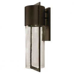 Shelter Buckeye Bronze Outdoor LED Wall Cylinder Light with Dark Sky by HINKLEY