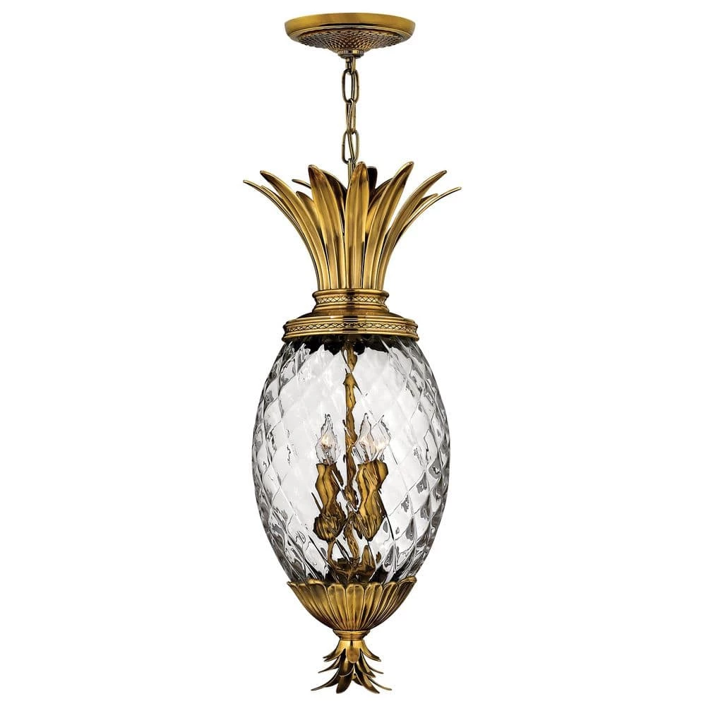 Plantation 4-Light Burnished Brass Standard Pendant by HINKLEY 1 Plantation 4-Light Burnished Brass Standard Pendant by HINKLEY