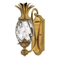 Plantation 1-Light Burnished Brass Sconce by HINKLEY