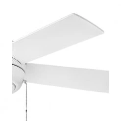 CROFT 42 in. Indoor Integrated LED Chalk White Ceiling Fan Pull Chain by HINKLEY -HINKLEY || CANARM Shop chalk white hinkley ceiling fans with lights 904042fcw lia 4f 1000