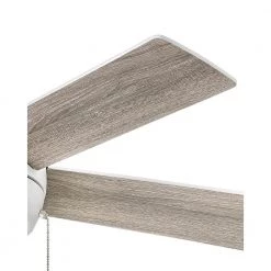 CROFT 42 in. Indoor Integrated LED Chalk White Ceiling Fan Pull Chain by HINKLEY -HINKLEY || CANARM Shop chalk white hinkley ceiling fans with lights 904042fcw lia fa 1000