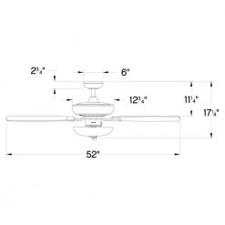 HIGHLAND ILLUMINATED 52 in. Indoor Chalk White Ceiling Fan Pull Chain by HINKLEY 13 HIGHLAND ILLUMINATED 52 in. Indoor Chalk White Ceiling Fan Pull Chain by HINKLEY -HINKLEY || CANARM Shop chalk white hinkley ceiling fans with lights 904152fcw lia 76 1000