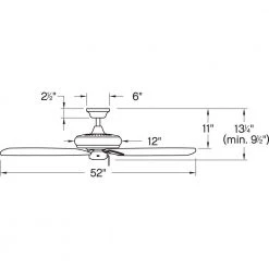 Marquis 52 in. Indoor Chalk White Ceiling Fan Pull Chain by HINKLEY 10 Marquis 52 in. Indoor Chalk White Ceiling Fan Pull Chain by HINKLEY -HINKLEY || CANARM Shop chalk white hinkley ceiling fans without lights 901352fcw nia 44 1000