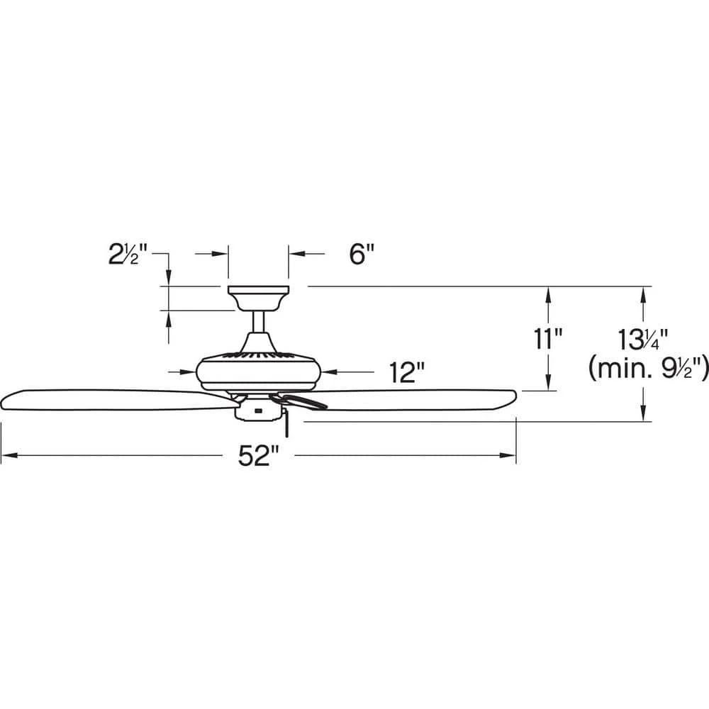 Marquis 52 in. Indoor Chalk White Ceiling Fan Pull Chain by HINKLEY 5 Marquis 52 in. Indoor Chalk White Ceiling Fan Pull Chain by HINKLEY - Image 5
