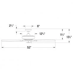 HIGHLAND 52 in. Indoor Chalk White Ceiling Fan Pull Chain by HINKLEY 9 HIGHLAND 52 in. Indoor Chalk White Ceiling Fan Pull Chain by HINKLEY -HINKLEY || CANARM Shop chalk white hinkley ceiling fans without lights 904152fcw nia 40 1000