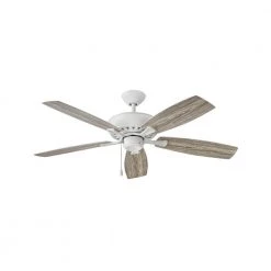 Highland Wet 52 in. Indoor/Outdoor Chalk White Ceiling Fan Pull Chain by HINKLEY