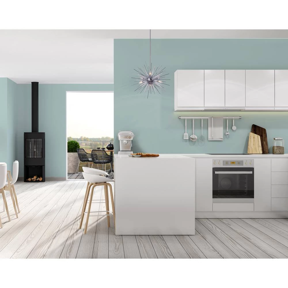 Neva 6-Light Chrome Chandelier with Acrylic by CANARM 3 Neva 6-Light Chrome Chandelier with Acrylic by CANARM - Image 3