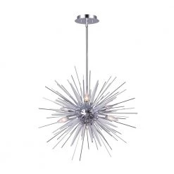 Neva 6-Light Chrome Chandelier with Acrylic by CANARM