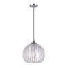 Pipa 1-Light Chrome Pendant with Acrylic by CANARM