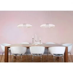 Ellie 25-Watt Integrated LED Chrome Chandelier with Crystals by CANARM 7 Ellie 25-Watt Integrated LED Chrome Chandelier with Crystals by CANARM -HINKLEY || CANARM Shop chrome canarm chandeliers lch184a20ch 4f 1000