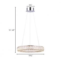Ellie 25-Watt Integrated LED Chrome Chandelier with Crystals by CANARM 6 Ellie 25-Watt Integrated LED Chrome Chandelier with Crystals by CANARM -HINKLEY || CANARM Shop chrome canarm chandeliers lch184a20ch c3 1000