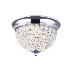 Tilly 19-Watt 12 in. Chrome Integrated LED Ceiling Flush Mount by CANARM