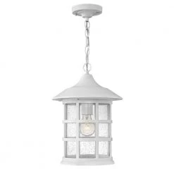 Freeport 1-Light Classic White Outdoor Pendant Light by HINKLEY