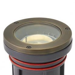 Flat Top Well Light Hardwired Matte Bronze In Ground Well Light by HINKLEY -HINKLEY || CANARM Shop dark brass light bronze hinkley well lights 15702mz 40 1000