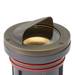 Shielded Hardwired Matte Bronze LED In Ground Well Light by HINKLEY 12 Shielded Hardwired Matte Bronze LED In Ground Well Light by HINKLEY -HINKLEY || CANARM Shop dark brass light bronze hinkley well lights 15708mz 12w3k 40 1000