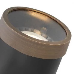 Flat Top Well Light Hardwired Matte Bronze in Ground Well Light by HINKLEY -HINKLEY || CANARM Shop dark brass light bronze hinkley well lights 1598mz ft 40 1000