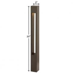 Atlantis Hardwired Bronze Bollard Light by HINKLEY -HINKLEY || CANARM Shop dark bronze light bronze hinkley bollard lights 15502bz c3 1000