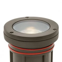 Flat Top Well Light Hardwired Bronze LED in Ground Well Light by HINKLEY 8 Flat Top Well Light Hardwired Bronze LED in Ground Well Light by HINKLEY -HINKLEY || CANARM Shop dark bronze light bronze hinkley well lights 15702bz 12w27k 40 1000