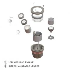 Flat Top Well Light Hardwired Bronze LED In Ground Well Light by HINKLEY -HINKLEY || CANARM Shop dark bronze light bronze hinkley well lights 15702bz 12w3k c3 1000