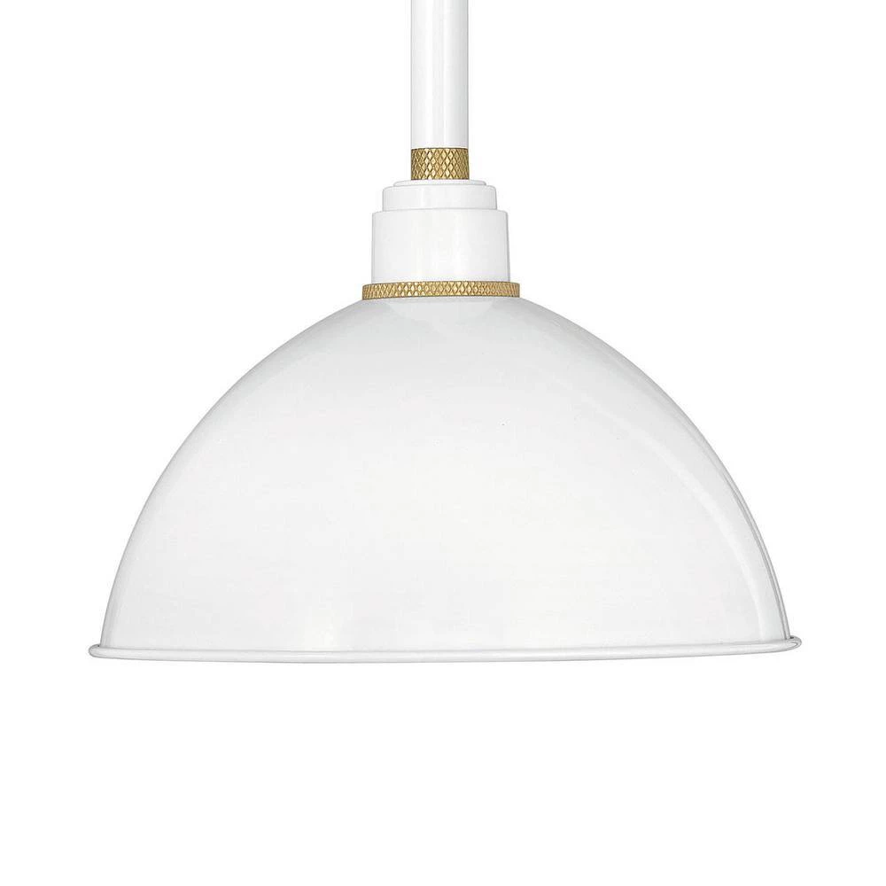 Foundry Medium 1-Light Gloss White Outdoor Wall Sconce by HINKLEY 2 Foundry Medium 1-Light Gloss White Outdoor Wall Sconce by HINKLEY - Image 2