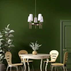 Von 5-Light Gold Chandelier with White Fabric Shades by CANARM 7 Von 5-Light Gold Chandelier with White Fabric Shades by CANARM -HINKLEY || CANARM Shop gold canarm chandeliers ich774b05gd 31 1000