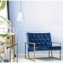 Tenley 1-Light Gold Pendant with White Metal Shade by CANARM -HINKLEY || CANARM Shop gold canarm chandeliers ipl725b01gdw 31 1000