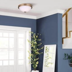 River 13 in. 2-Light Gold Flush Mount by CANARM -HINKLEY || CANARM Shop gold canarm flush mount lights ifm578a13gd 31 1000