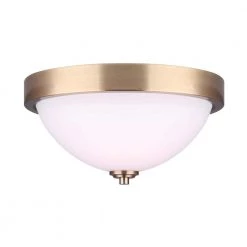 River 13 in. 2-Light Gold Flush Mount by CANARM