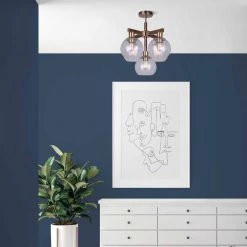 Landry 19.5 in. 5-Light Gold Semi-Flush Mount by CANARM 5 Landry 19.5 in. 5-Light Gold Semi-Flush Mount by CANARM -HINKLEY || CANARM Shop gold canarm flush mount lights isf560b05gd 31 1000