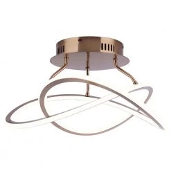 Zola 21.4 in. Gold LED Semi-Flush Mount with Acrylic Lens by CANARM