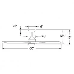 Sculpt 60 in. Integrated LED Indoor/Outdoor Graphite Ceiling Fan with Wall Switch by HINKLEY 7 Sculpt 60 in. Integrated LED Indoor/Outdoor Graphite Ceiling Fan with Wall Switch by HINKLEY -HINKLEY || CANARM Shop graphite hinkley ceiling fans with lights 903660fgt ldd 1f 1000